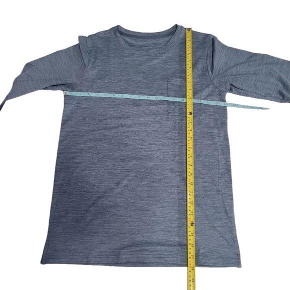 NEYOUQE Women's Size M Long Sleeve Lightweight Tunic Top Blue - Picture 7 of 13